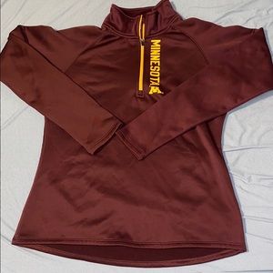 Turtle neck sweatshirt.